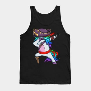 Halloween Unicorn Pirate Gift Costume Funny Tank Top